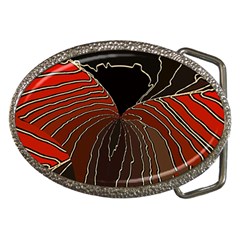 Red Gold Black Voracious Plant Leaf Belt Buckles by Bangk1t