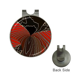 Red Gold Black Voracious Plant Leaf Hat Clips With Golf Markers