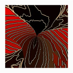 Red Gold Black Voracious Plant Leaf Medium Glasses Cloth by Bangk1t