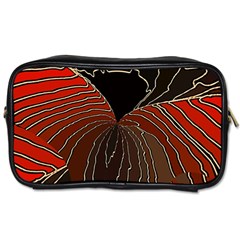 Red Gold Black Voracious Plant Leaf Toiletries Bag (two Sides) by Bangk1t