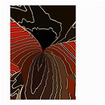 Red Gold Black Voracious Plant Leaf Small Garden Flag (Two Sides) Back