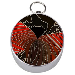 Red Gold Black Voracious Plant Leaf Silver Compasses