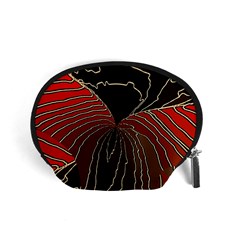 Red Gold Black Voracious Plant Leaf Accessory Pouch (small) by Bangk1t