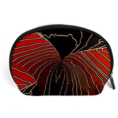 Red Gold Black Voracious Plant Leaf Accessory Pouch (large) by Bangk1t