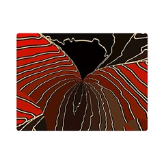 Red Gold Black Voracious Plant Leaf Premium Plush Fleece Blanket (mini) by Bangk1t