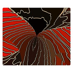 Red Gold Black Voracious Plant Leaf Premium Plush Fleece Blanket (small) by Bangk1t