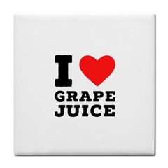 I Love Grape Juice Tile Coaster by ilovewhateva