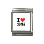 I love grape juice Italian Charm (13mm) Front