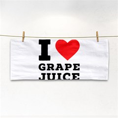 I Love Grape Juice Hand Towel by ilovewhateva