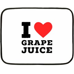 I Love Grape Juice Fleece Blanket (mini) by ilovewhateva