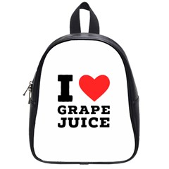 I Love Grape Juice School Bag (small) by ilovewhateva