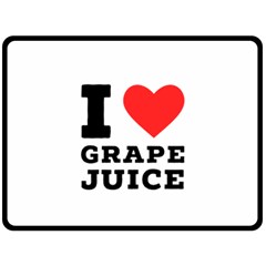 I Love Grape Juice Fleece Blanket (large) by ilovewhateva