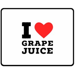 I Love Grape Juice Fleece Blanket (medium) by ilovewhateva