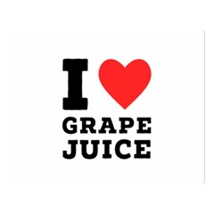 I Love Grape Juice Two Sides Premium Plush Fleece Blanket (large) by ilovewhateva