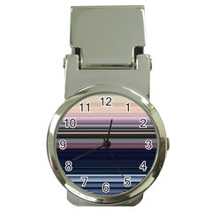 Horizontal Line Strokes Color Lines Money Clip Watches