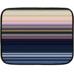 Horizontal Line Strokes Color Lines Two Sides Fleece Blanket (Mini)