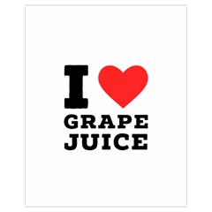 I Love Grape Juice Drawstring Bag (small) by ilovewhateva