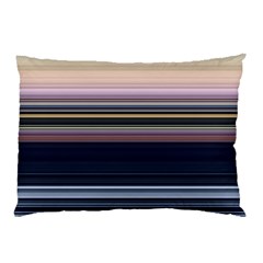 Horizontal Line Strokes Color Lines Pillow Case (two Sides)