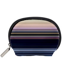 Horizontal Line Strokes Color Lines Accessory Pouch (Small)