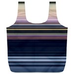 Horizontal Line Strokes Color Lines Full Print Recycle Bag (XXL) Front