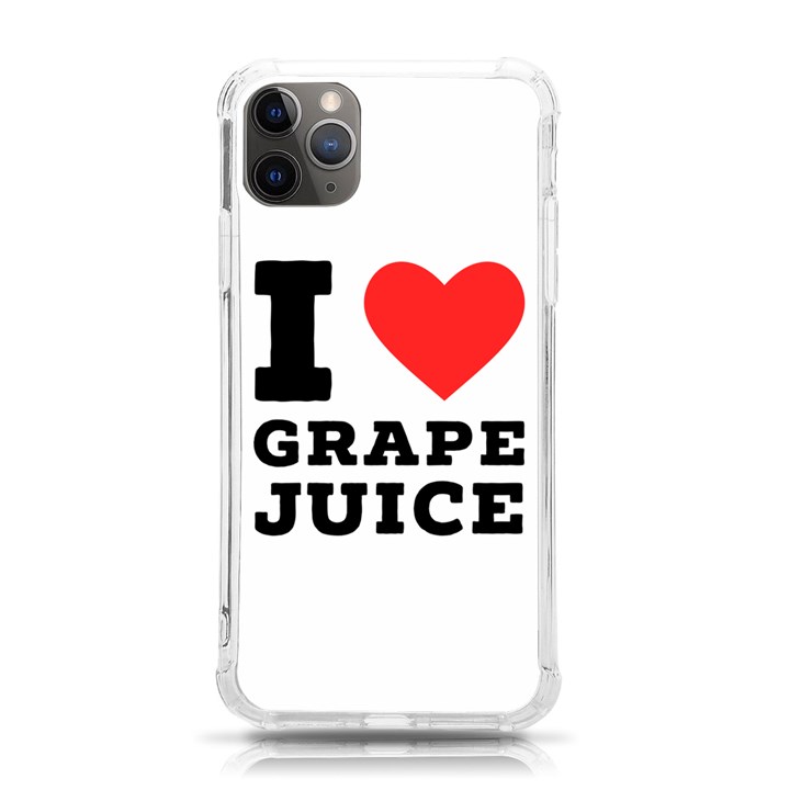 I love grape juice iPhone 11 Pro Max 6.5 Inch TPU UV Print Case