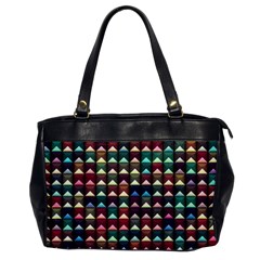 Diamond Geometric Square Design Pattern Oversize Office Handbag by Bangk1t