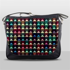 Diamond Geometric Square Design Pattern Messenger Bag by Bangk1t