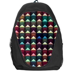 Diamond Geometric Square Design Pattern Backpack Bag by Bangk1t