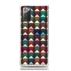 Diamond Geometric Square Design Pattern Samsung Galaxy Note 20 Tpu Uv Case by Bangk1t