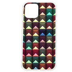 Diamond Geometric Square Design Pattern Iphone 12 Pro Max Tpu Uv Print Case by Bangk1t