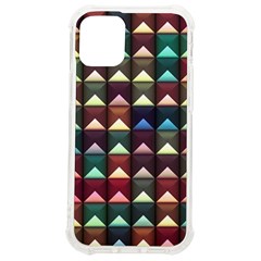 Diamond Geometric Square Design Pattern Iphone 12 Mini Tpu Uv Print Case	 by Bangk1t