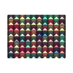 Diamond Geometric Square Design Pattern Premium Plush Fleece Blanket (mini) by Bangk1t