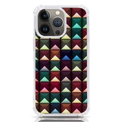 Diamond Geometric Square Design Pattern Iphone 13 Pro Tpu Uv Print Case