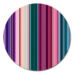 Vertical Line Color Lines Texture Magnet 5  (round) by Bangk1t