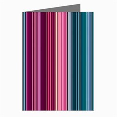 Vertical Line Color Lines Texture Greeting Cards (pkg Of 8) by Bangk1t