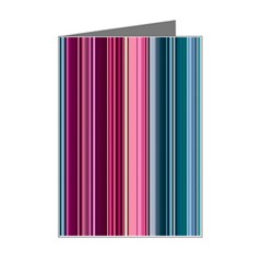 Vertical Line Color Lines Texture Mini Greeting Card