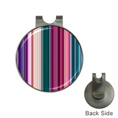 Vertical Line Color Lines Texture Hat Clips With Golf Markers by Bangk1t