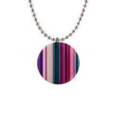 Vertical Line Color Lines Texture 1  Button Necklace by Bangk1t