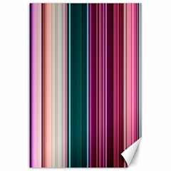 Vertical Line Color Lines Texture Canvas 12  X 18  by Bangk1t