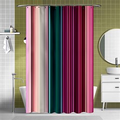 Vertical Line Color Lines Texture Shower Curtain 48  X 72  (small)  by Bangk1t