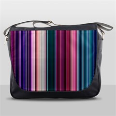 Vertical Line Color Lines Texture Messenger Bag by Bangk1t