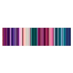 Vertical Line Color Lines Texture Oblong Satin Scarf (16  X 60 ) by Bangk1t