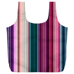 Vertical Line Color Lines Texture Full Print Recycle Bag (xxl) by Bangk1t