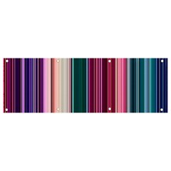 Vertical Line Color Lines Texture Banner And Sign 9  X 3  by Bangk1t