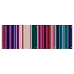 Vertical Line Color Lines Texture Banner And Sign 12  X 4  by Bangk1t