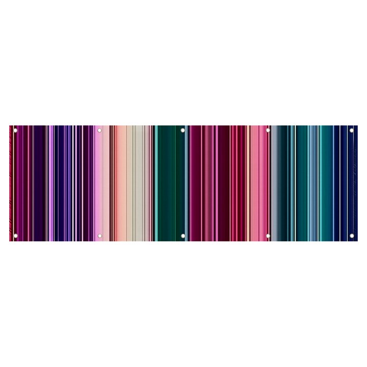 Vertical Line Color Lines Texture Banner and Sign 12  x 4 