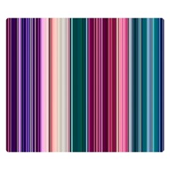 Vertical Line Color Lines Texture Premium Plush Fleece Blanket (small) by Bangk1t