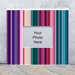 Vertical Line Color Lines Texture White Wall Photo Frame 5  X 7  by Bangk1t