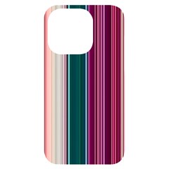 Vertical Line Color Lines Texture Iphone 14 Pro Black Uv Print Case by Bangk1t