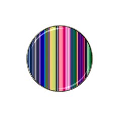 Pastel Colors Striped Pattern Hat Clip Ball Marker (4 Pack) by Bangk1t